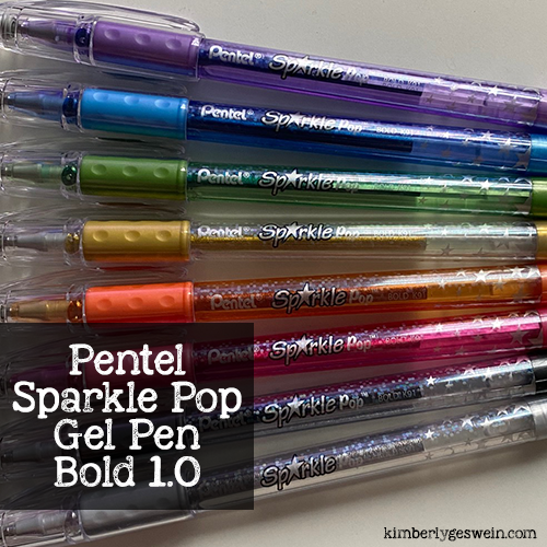 pentel sparkle pop pen review!